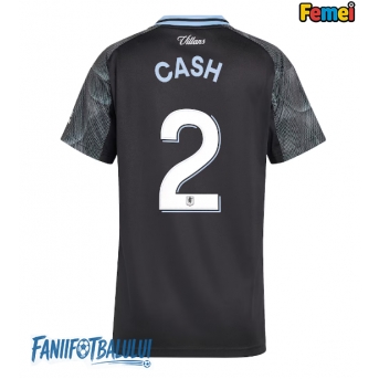Aston Villa Matty Cash #2 Tricou Fotbal Replică 2025-26 Femei Deplasare